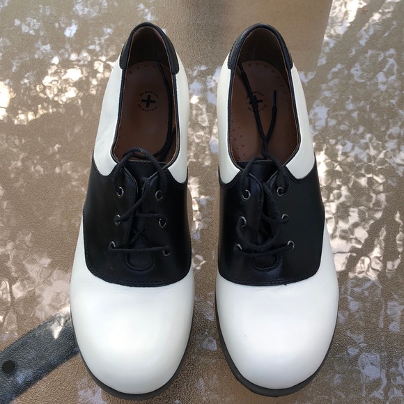Dr. Martens Shoes - Dr Martens Sara high heeled saddle shoes